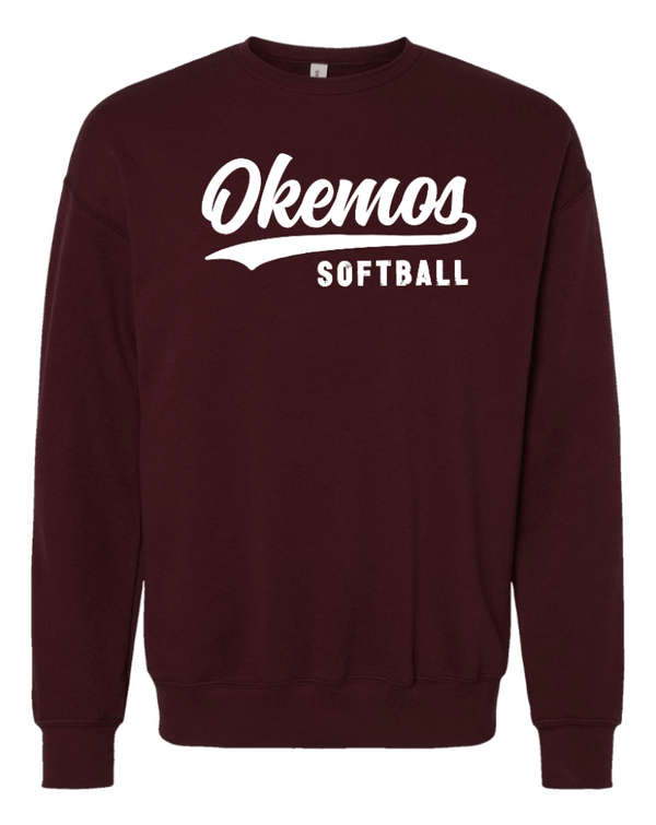 Custom Apparel - Screen Printing - Okemos Softball 2024 - Adult Unisex Crewneck Sweatshirt - Okemos Softball 2024 - 15519