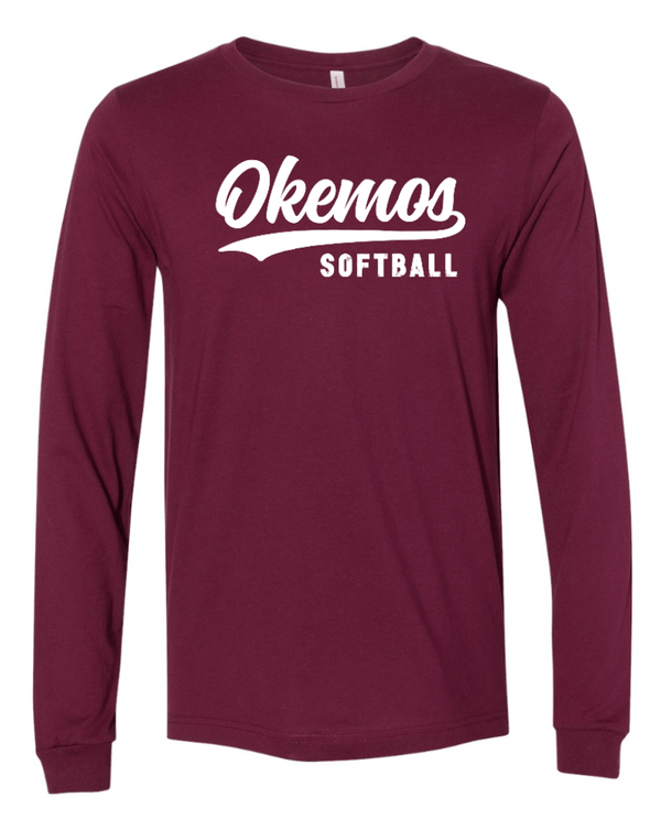 Custom Apparel - Screen Printing - Okemos Softball 2024 - Adult Unisex Long Sleeve T-Shirt - Okemos Softball 2024 - 15519