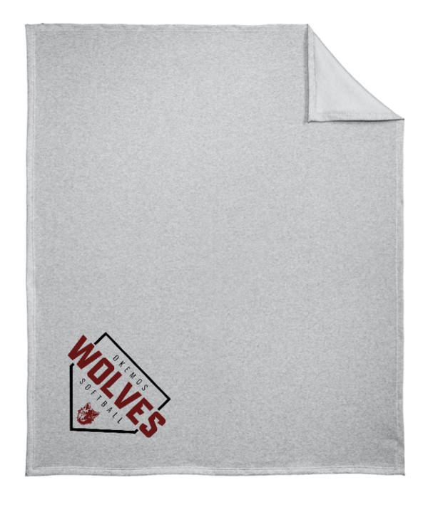 Custom Apparel - Screen Printing - Okemos Softball 2025 - Fleece Sweatshirt Blanket - Okemos Softball 2025 - 17368