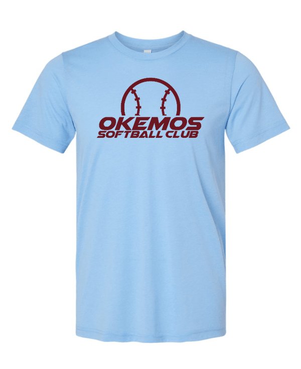 Custom Apparel - Screen Printing - Okemos Softball Club - Adult Unisex Triblend T-Shirt - Okemos Softball Club - 16550