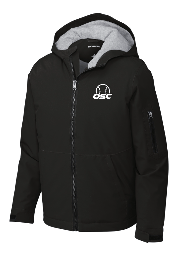 Custom Apparel - Screen Printing - Okemos Softball Club - Youth Waterproof Insulated Jacket - Okemos Softball Club - 16550