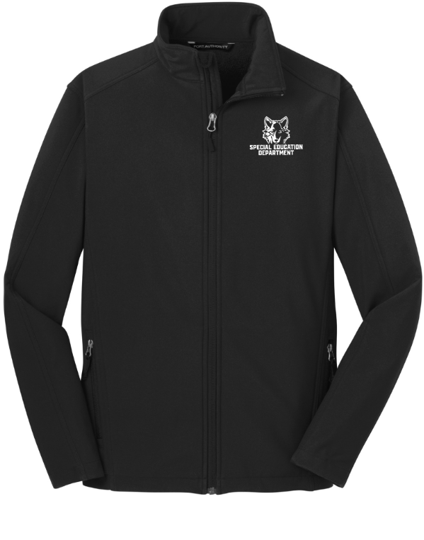Custom Apparel - Screen Printing - Okemos Special Education Department - Men's Soft - Shell Jacket (Personalization Available) - Okemos Special Education Department - 16675