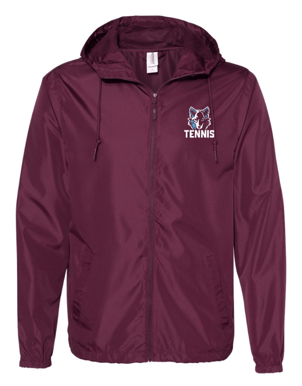Custom Apparel - Screen Printing - Okemos Tennis 2025 - Lightweight Windbreaker Full Zip Jacket - Okemos Tennis 2025 - 17424