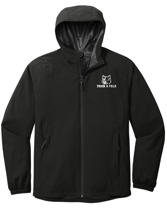 Custom Apparel - Screen Printing - Okemos Track & Field 2024 - Adult Unisex Rain Jacket - Okemos Track & Field 2024 - 15680