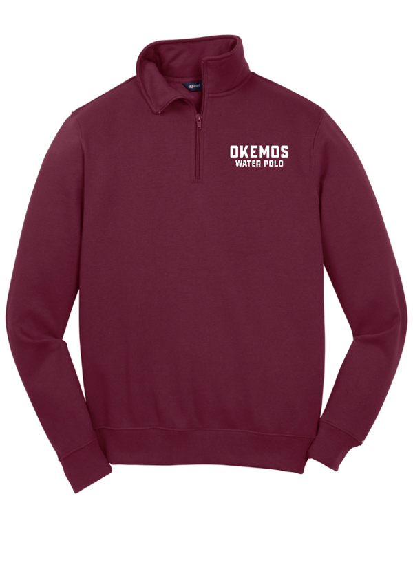 Custom Apparel - Screen Printing - Okemos Water Polo - Adult Unisex 1/4 Zip Sweatshirt - Okemos Water Polo - 16226