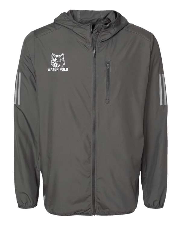 Custom Apparel - Screen Printing - Okemos Water Polo - Adult Unisex Adidas Windbreaker Jacket - Okemos Water Polo - 16226