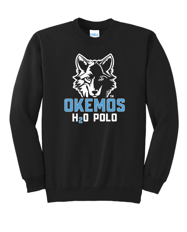 Custom Apparel - Screen Printing - Okemos Water Polo - Adult Unisex Crewneck Sweatshirt (Tall Sizes Available) - Okemos Water Polo - 16226