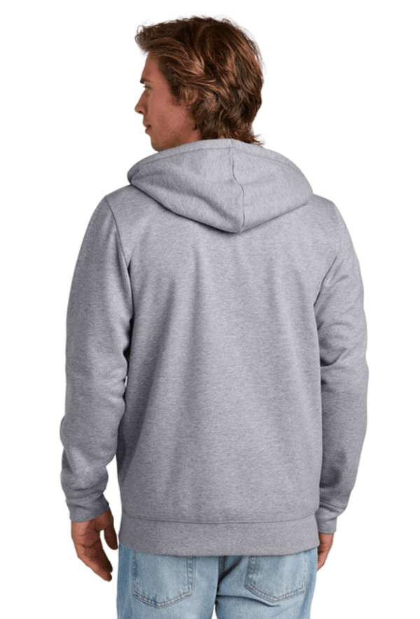 Custom Apparel - Screen Printing - Okemos Wolves - Adult Unisex Grey New Era Full - Zip Hoodie (Apparel On Demand) - Zip Hoodie - Okemos Public Schools