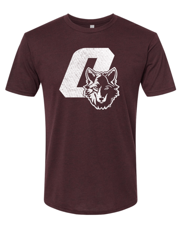 Custom Apparel - Screen Printing - Okemos Wolves Community - Adult Unisex Triblend T-Shirt ("O" With Wolf Design) - Okemos Wolves Community - 16314