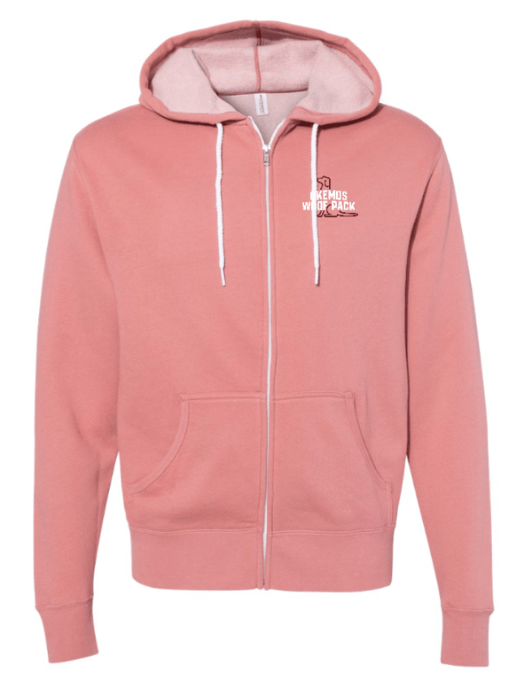 Custom Apparel - Screen Printing - Okemos Woof Pack - Unisex Zip - Up Hoodie - Zip Hoodie - Okemos Woof Pack - 14754
