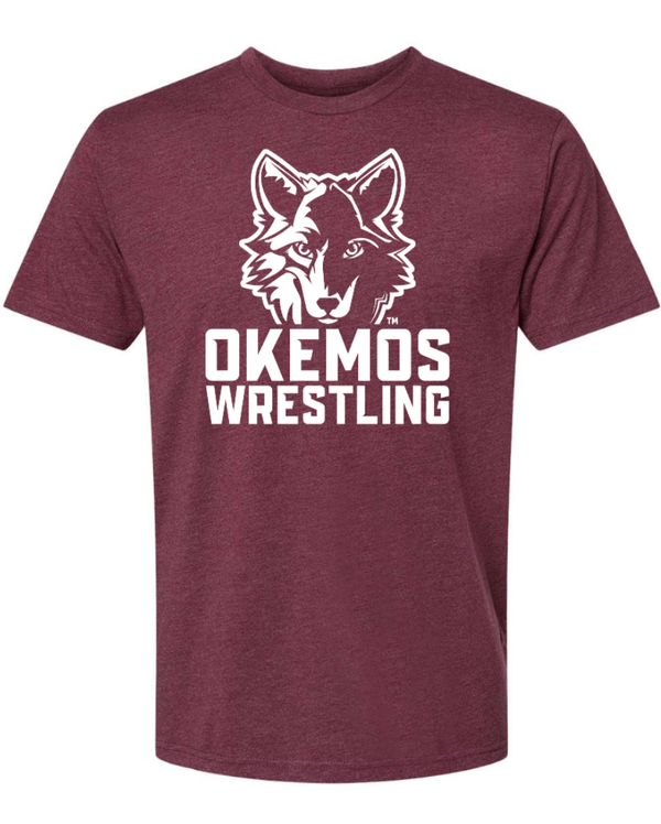 Custom Apparel - Screen Printing - Okemos Wrestling - Adult Unisex CVC T-Shirt - Okemos Wrestling - 14951