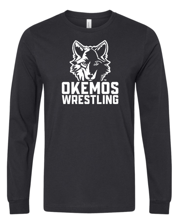 Custom Apparel - Screen Printing - Okemos Wrestling - Adult Unisex Jersey Long Sleeve Tee - Okemos Wrestling - 14951