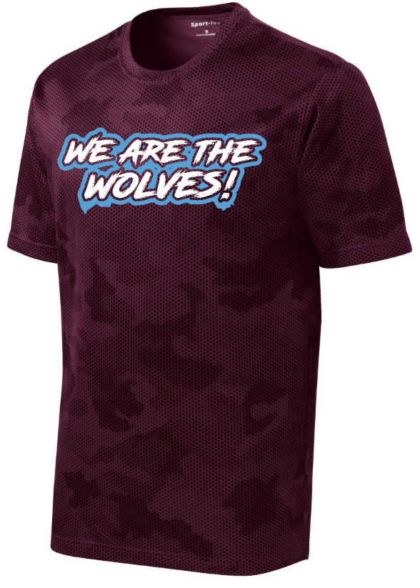 Custom Apparel - Screen Printing - OPM PTO Spring - Adult CamoHex "We are the wolves" T-Shirt - OPM PTO Spring - 15509