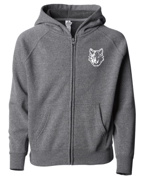Custom Printed Apparel | OPM Spiritwear 2025 - Adult Lightweight Zip Hood Grey - OPM Spiritwear 2025 - 18266