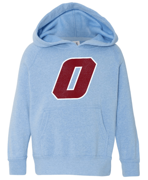 Custom Printed Apparel | OPM Spiritwear 2025 - Toddler Hooded Raglan Sweatshirt Pacific Blue - OPM Spiritwear 2025 - 18266