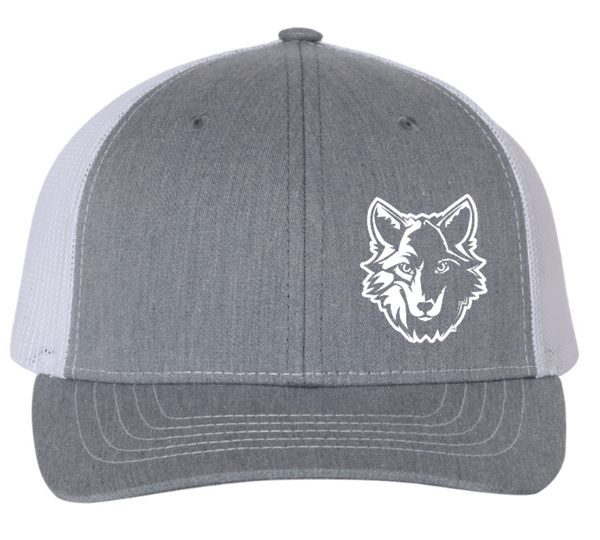 Custom Printed Apparel | OPM Spiritwear 2025 - Youth Snapback Trucker Cap Grey - OPM Spiritwear 2025 - 18266