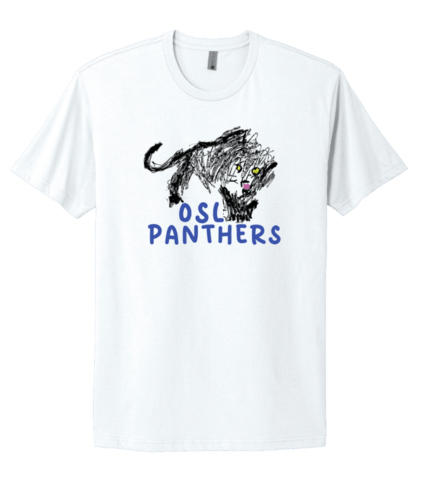 Custom Apparel - Screen Printing - Our Savior Lutheran Panther Student Drawing T-shirt - T-Shirt - OSL Fulfillment Stock