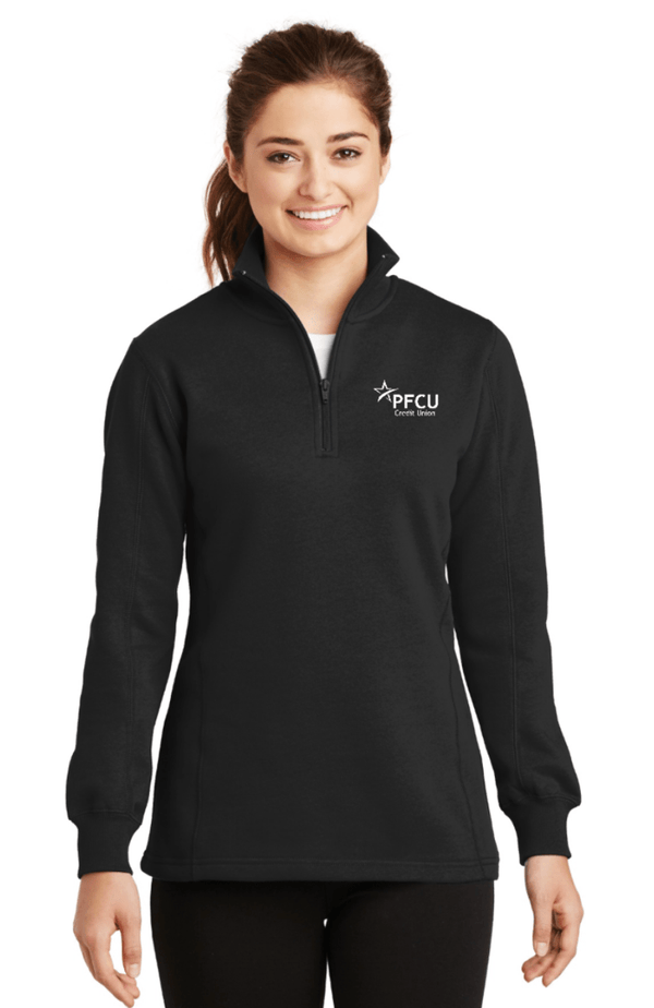 Custom Apparel - Screen Printing - PFCU - Ladies Quarter Zip Pullover - PFCU - 14701