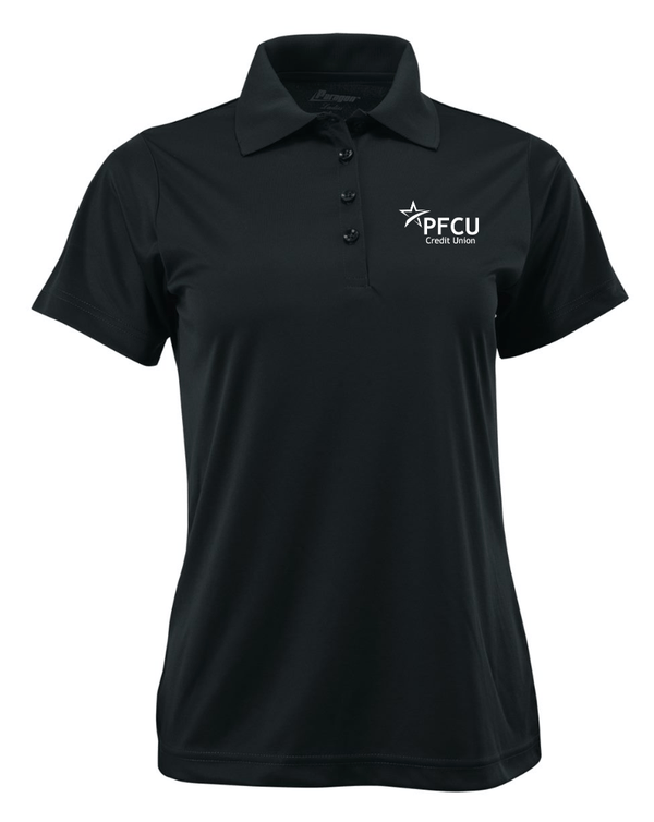 Custom Apparel - Screen Printing - PFCU - Woman's Performance Polo - PFCU - 14701