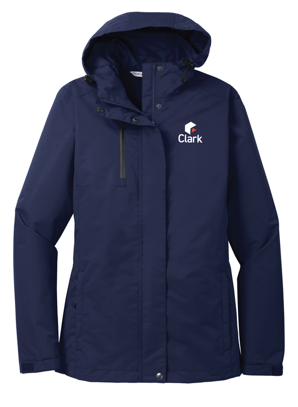 Custom Printed Apparel | Port Authority | Women's All Conditions Jacket - Jacket - Clark Construction