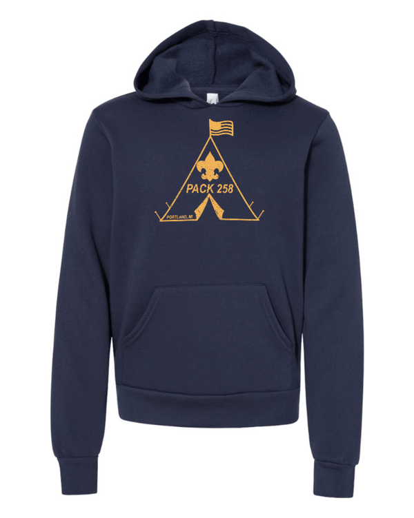 Custom Apparel - Screen Printing - Portland Boy Scouts - Youth Sponge Fleece Hoodie - Fall Portland Boy Scouts - 16577