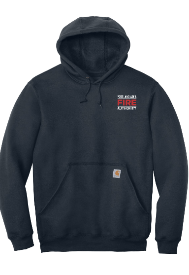 Custom Apparel - Screen Printing - Portland Fire Dept - Carhartt Midweight Hooded Sweatshirt - Portland Fire Dept - 16390