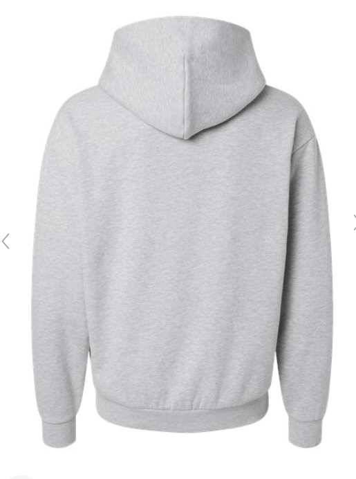 Custom Apparel - Screen Printing - Portland HS Volleyball - Adult Hooded Sweatshirt Grey - PHS Volleyball Spirit Store - 16450