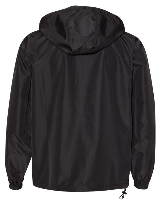 Custom Apparel - Screen Printing - Portland HS Volleyball - Hooded Packable Quarter Zip Jacket - PHS Volleyball Spirit Store - 16450