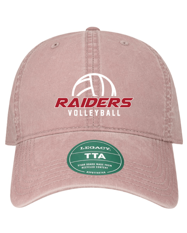 Custom Apparel - Screen Printing - Portland HS Volleyball - Terra Twill Cap Burgundy/Rose - PHS Volleyball Spirit Store - 16450