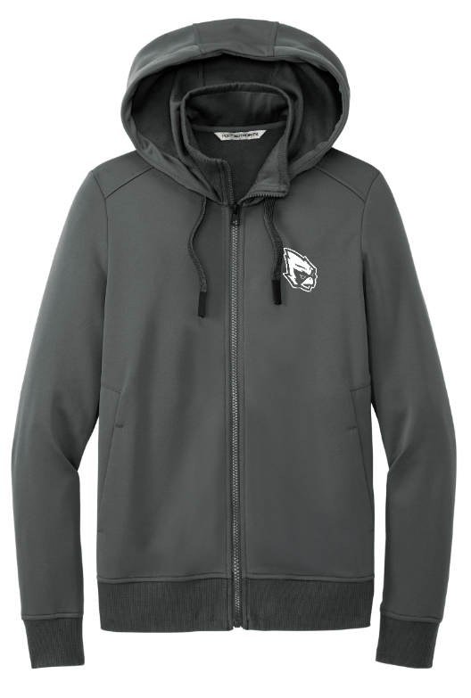 Custom Apparel - Screen Printing - Portland Middle School - Back to School - Women's Grey Fleece Zip - Up - Portland Middle School - Back to School - 16341