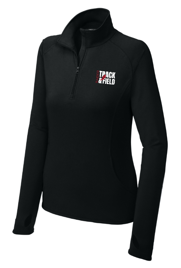 Custom Apparel - Screen Printing - Portland MS Track and Field 2025 - Women's Sport Wick Stretch Quarter Zip Pullover - Portland MS Track and Field 2025 - 17337