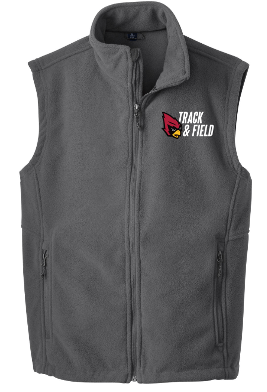 Custom Apparel - Screen Printing - Portland MS Track and Field - Adult Unisex Fleece Vest - Portland MS Track and Field - 15456