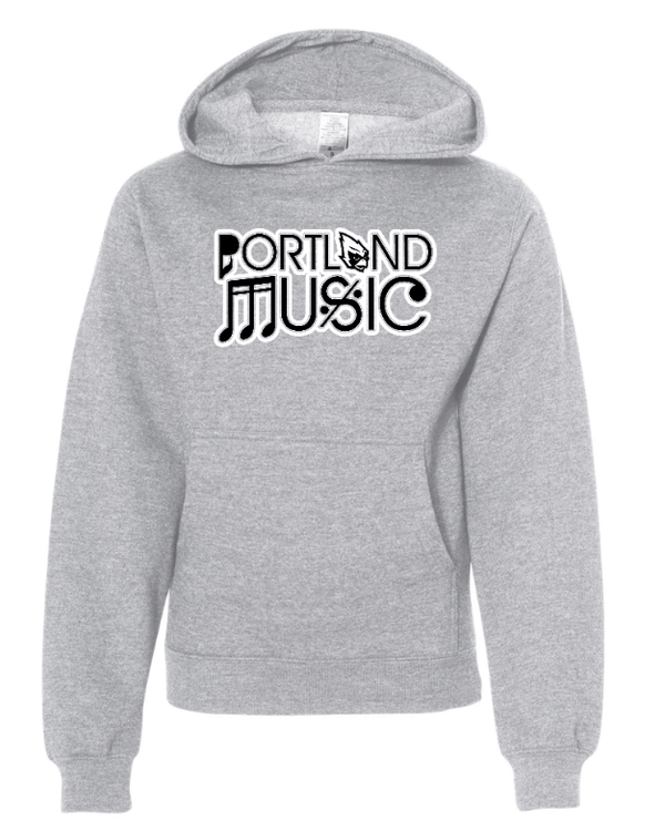 Custom Apparel - Screen Printing - Portland Music 2023 - Youth Hooded Sweatshirt - Youth Hoodie - Portland Music 2023 - 14930