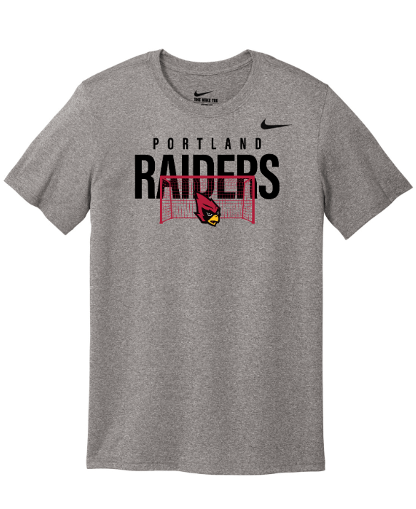 Custom Apparel - Screen Printing - Portland Soccer 2024 - Adult Nike T-Shirt Grey - Portland Soccer 2024 - 16360