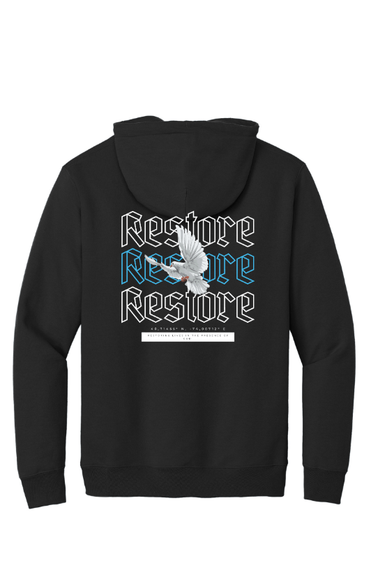 Custom Apparel - Screen Printing - Restore Church - Fall 2024 - Tall Unisex Adult Hooded Sweatshirt - Restore Church - Fall 2024 - 16758