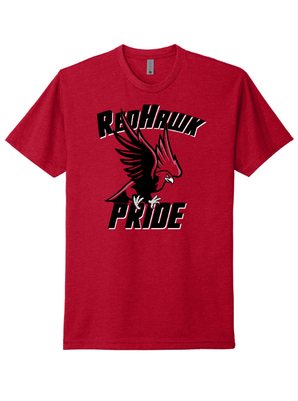 Custom Apparel - Screen Printing - Saranac Schools Staff Apparel - Adult Unisex T-Shirt Red - Saranac Community Schools Staff Order - 16448