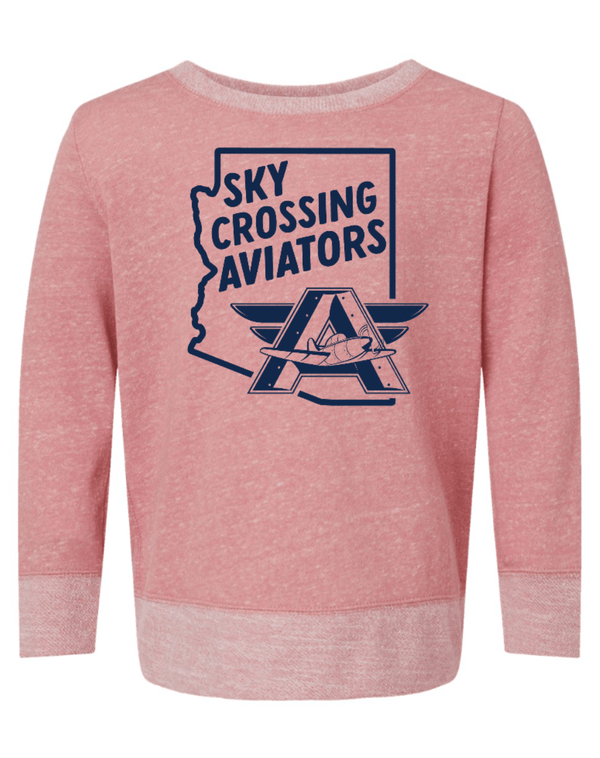 Custom Apparel - Screen Printing - Sky Crossing Elementary - Youth Sponge Fleece Crewneck - Sky Crossing - 15320