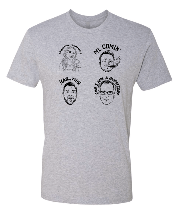 Custom Printed Apparel | Soul of Detroit 2025 | Adult Unisex Grey T-Shirt "Character Design" - Soul of Detroit 25 - 18706