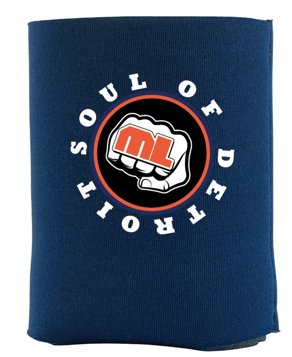 Custom Printed Apparel | Soul of Detroit 2025 | Navy Insulated Can Holder "Soul Logo Badge" - Soul of Detroit 25 - 18706