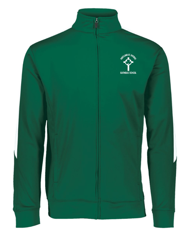 Custom Apparel - Screen Printing - St. Patrick - Adult Unisex Full Zip Jacket (UNIFORM APPROVED) (Embroidery on demand) - Jacket - Fabricated Customs