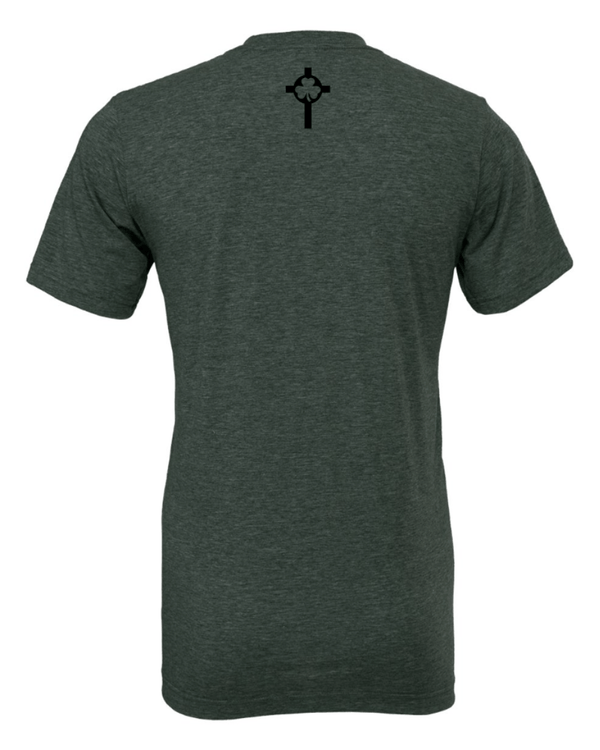 Custom Apparel - Screen Printing - St. Patrick Basketball 2024 - Adult Unisex T-Shirt (Sage / Oatmeal) - St. Patrick Basketball 2024 - 16802