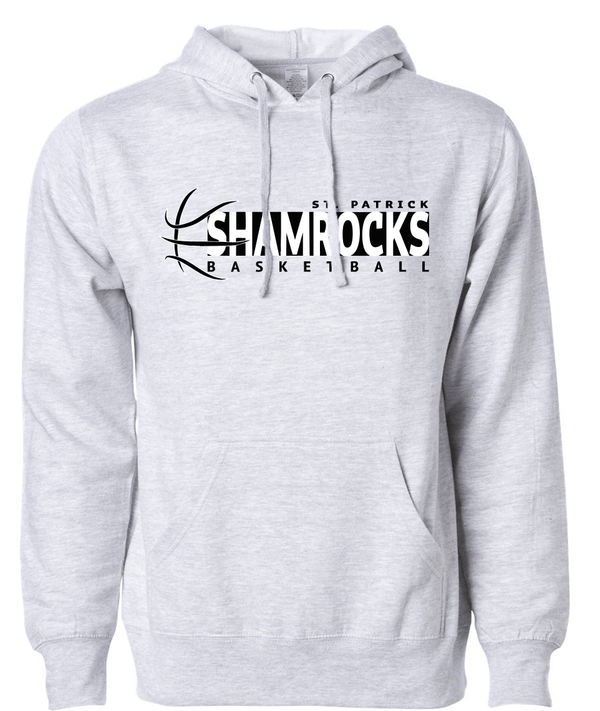 Custom Apparel - Screen Printing - St. Patrick Basketball 2024 - Midweight Hooded Sweatshirt - St. Patrick Basketball 2024 - 16802