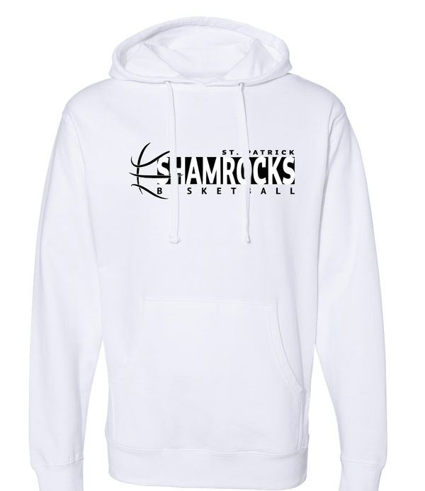 Custom Apparel - Screen Printing - St. Patrick Basketball 2024 - Midweight Hooded Sweatshirt - St. Patrick Basketball 2024 - 16802