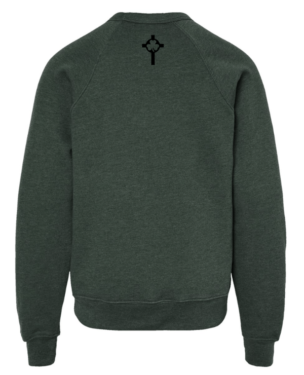 Custom Apparel - Screen Printing - St. Patrick Basketball 2024 - Youth Fleece Crewneck Sweatshirt - St. Patrick Basketball 2024 - 16802