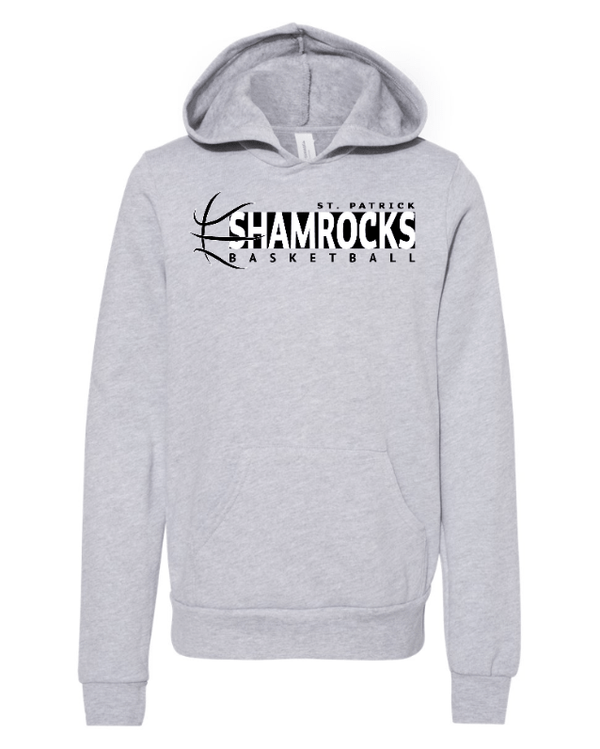 Custom Apparel - Screen Printing - St. Patrick Basketball 2024 - Youth Fleece Hoodie - St. Patrick Basketball 2024 - 16802