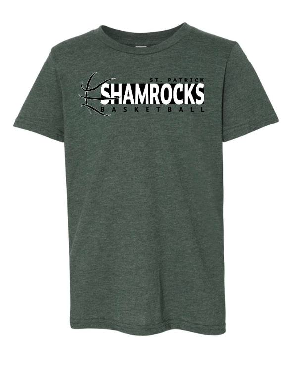 Custom Apparel - Screen Printing - St. Patrick Basketball 2024 - Youth T-Shirt - St. Patrick Basketball 2024 - 16802