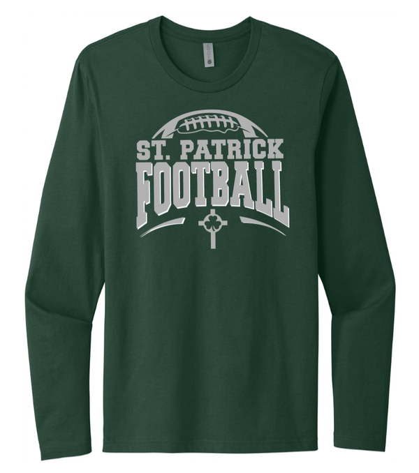 Custom Printed Apparel | St Patrick Football - Unisex Long Sleeve T-Shirt *Forest Green / Dark Grey* - St Patrick Football 25/26 - 18178