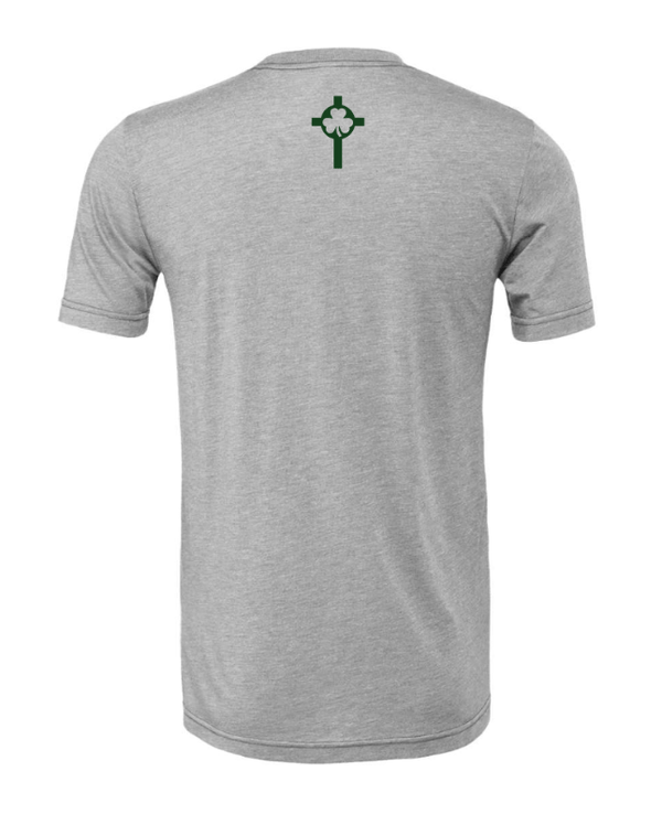 Custom Apparel - Screen Printing - St. Patrick Golf - Unisex T-Shirt (Grey / Oatmeal) - St. Patrick Golf - 17389
