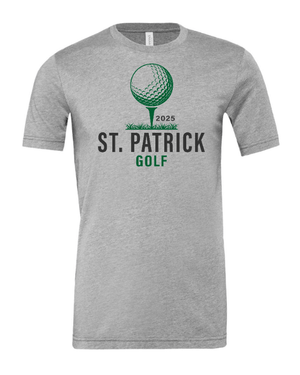 Custom Apparel - Screen Printing - St. Patrick Golf - Unisex T-Shirt (Grey / Oatmeal) - St. Patrick Golf - 17389
