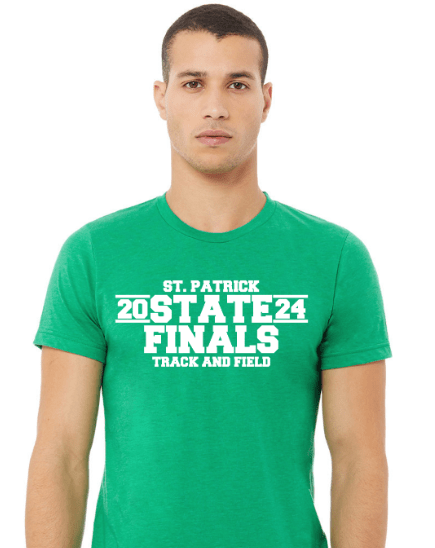 Custom Apparel - Screen Printing - St. Patrick State Finals - Adult Unisex Green Short Sleeve T-Shirt - T-Shirt - St. Patrick State Finals - 15914